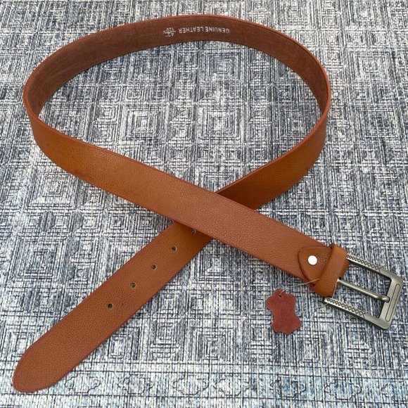 Genuine Leather Waistband Handmade Brown Belt Pin Buckle Belt Size 41-42 inches - Picture 2 of 8